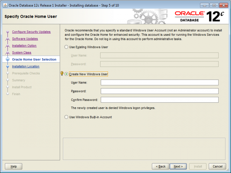 Как сменить oracle home